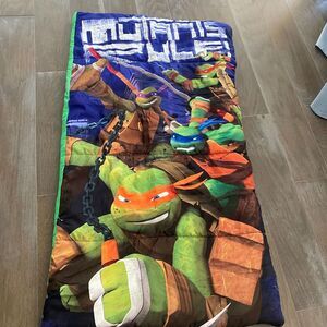 Nickelodeon Teenage Mutant Ninja Turtles Sleeping Bag Kids Green Blue Sleepwear